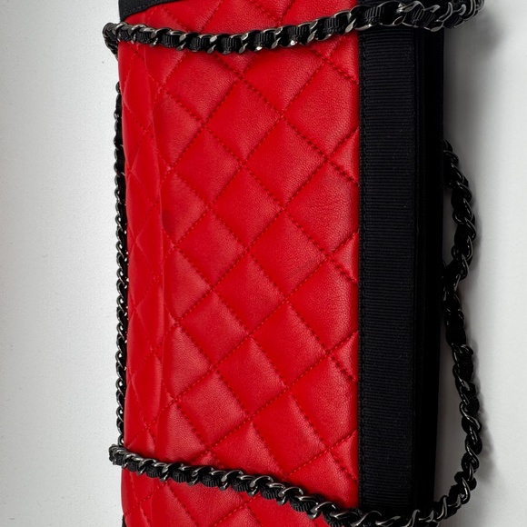 CHANEL 2016-1018 grosgrain leather crossbody with original card - Picture 3 of 12